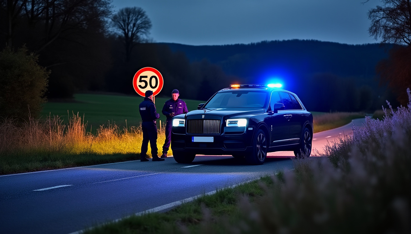 près de lyon, un automobiliste prend un village pour une autoroute. son périple insolite se termine par une intervention qui lui coûte son permis.