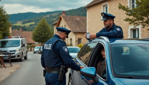 près de lyon, un automobiliste confond un village avec une autoroute. une erreur étonnante qui lui coûte son permis, remis entre des mains inattendues.