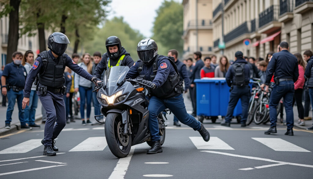 à montpellier, un journaliste a été heurté par un policier à moto lors d’un blocage lycéen. retour sur les circonstances de l’incident.