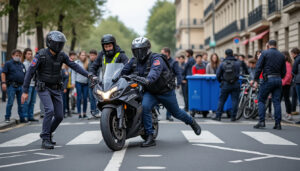 à montpellier, un journaliste a été heurté par un policier à moto lors d’un blocage lycéen. retour sur les circonstances de l’incident.