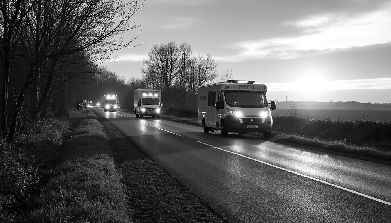 un motard a été grièvement blessé dans un accident sur la route entre argentan et falaise, dans l’orne. découvrez les circonstances de l’accident.